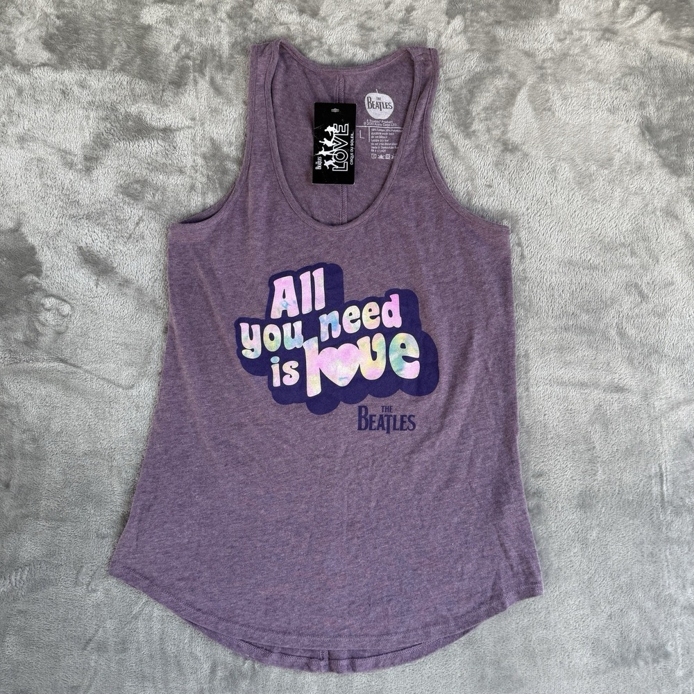 The‎ Beatles - Love Cirque Du Doleil Tank Top Size L Purple